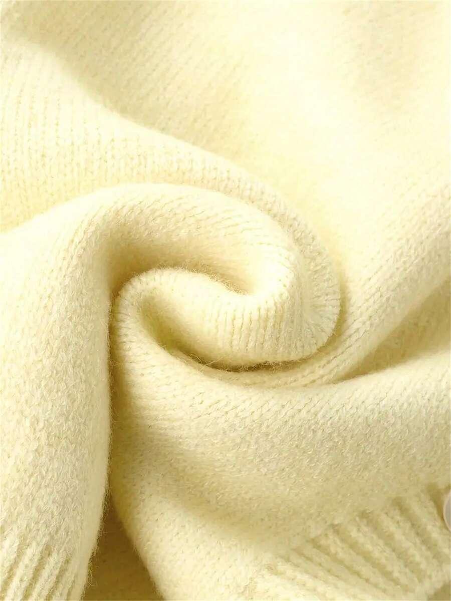 żółty sweter kaptur