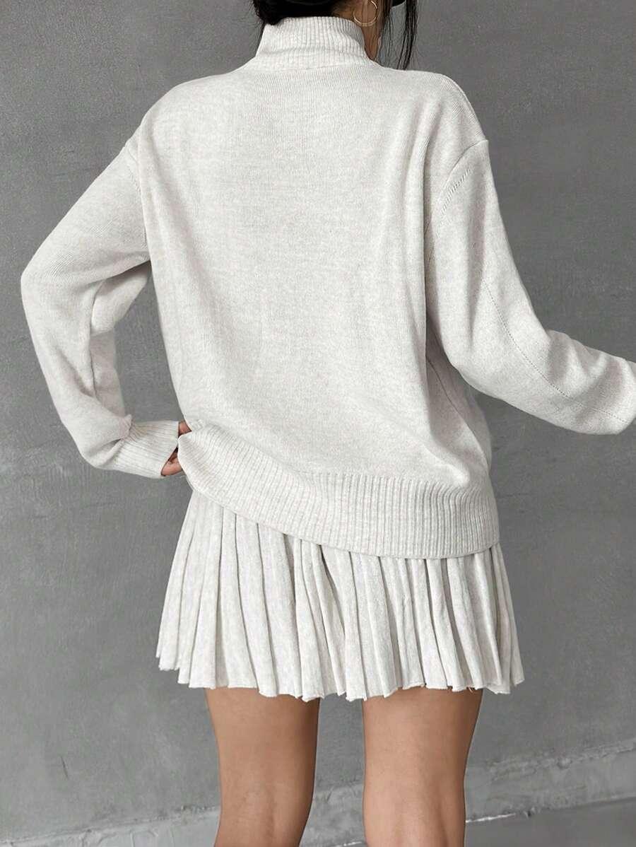 KOMPLET SWETER SPÓDNICA