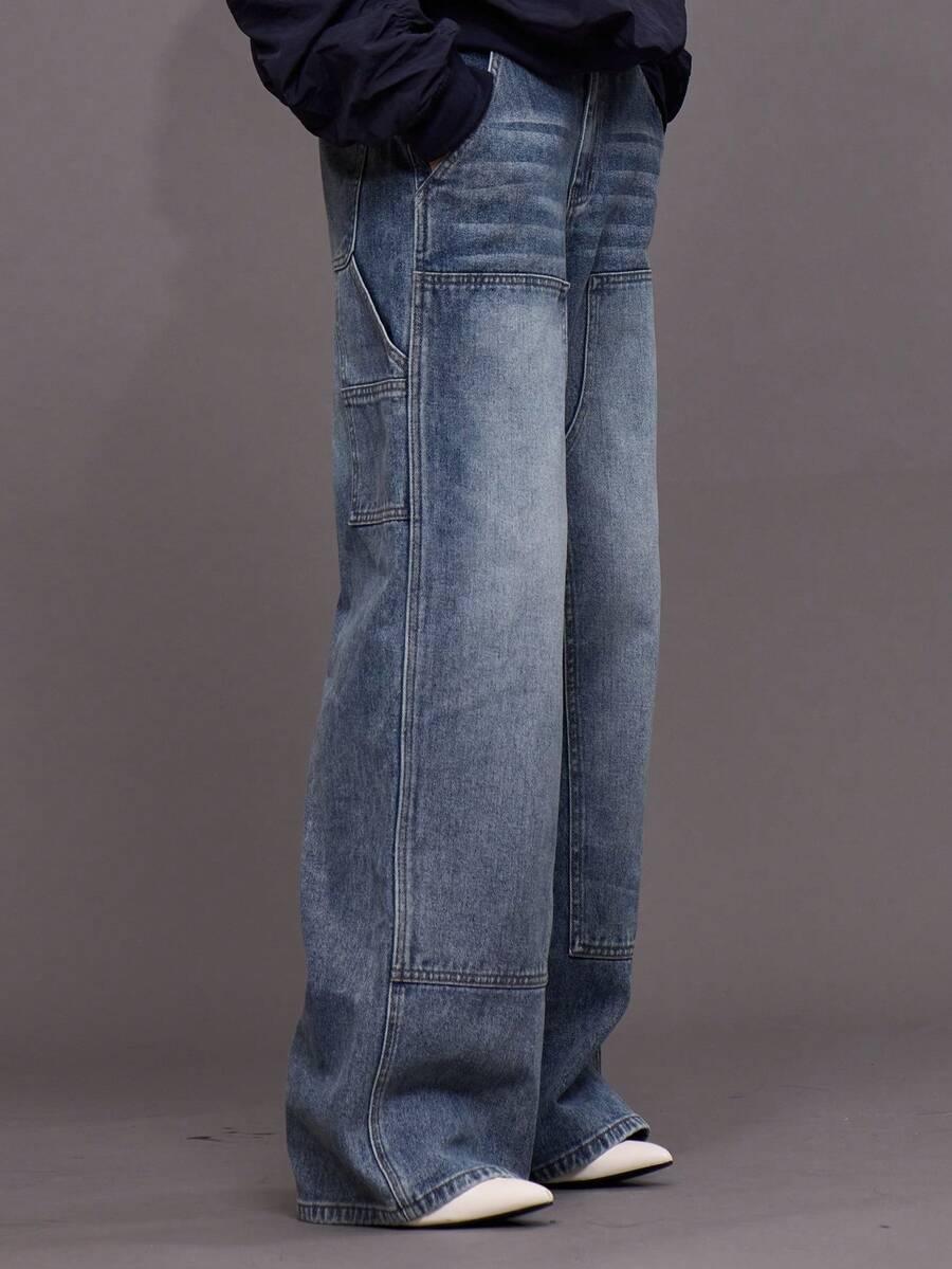 NIEBIESKIE SPODNIE JEANS
