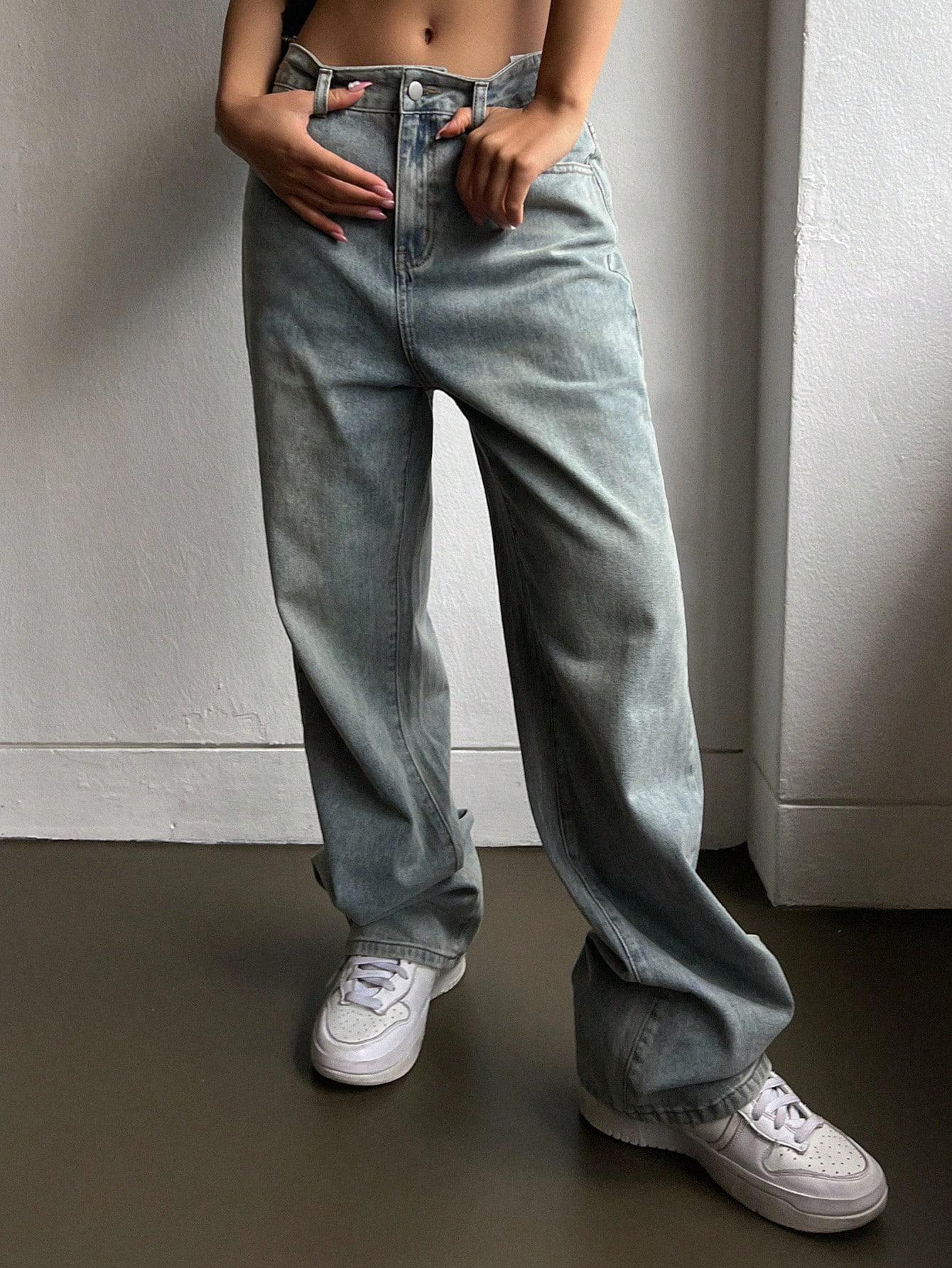 PROSTE SPODNIE JEANS
