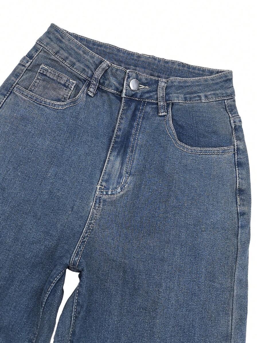 NIEBIESKIE SPODNIE JEANS