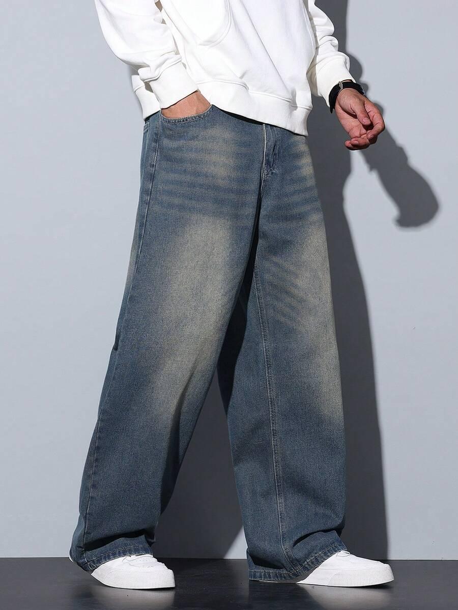 szare spodnie jeans