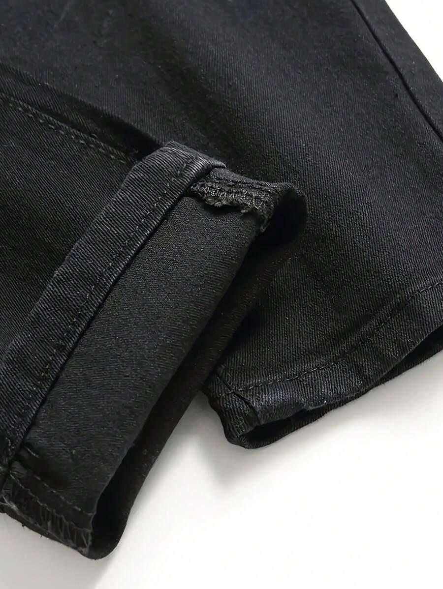 CZARNE SPODNIE JEANS