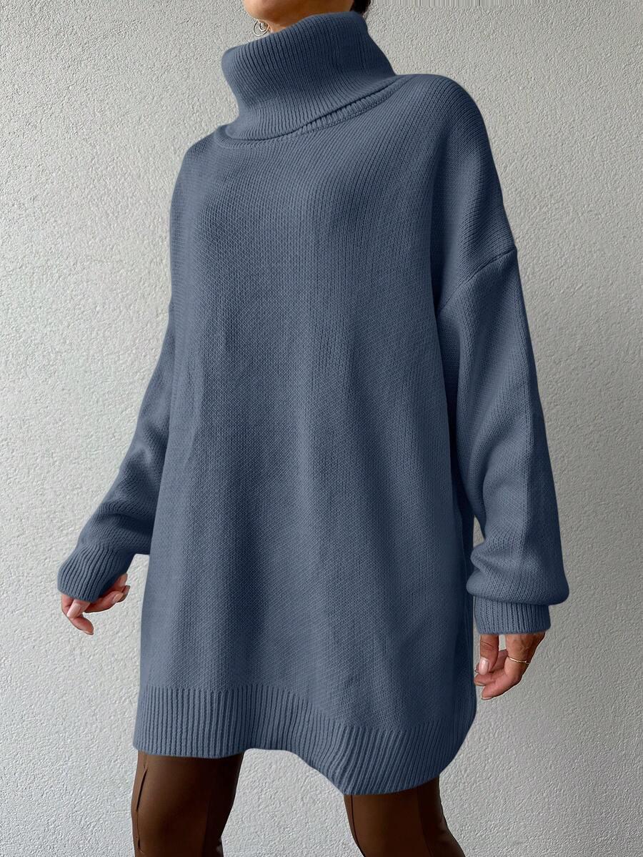 niebieski sweter golf