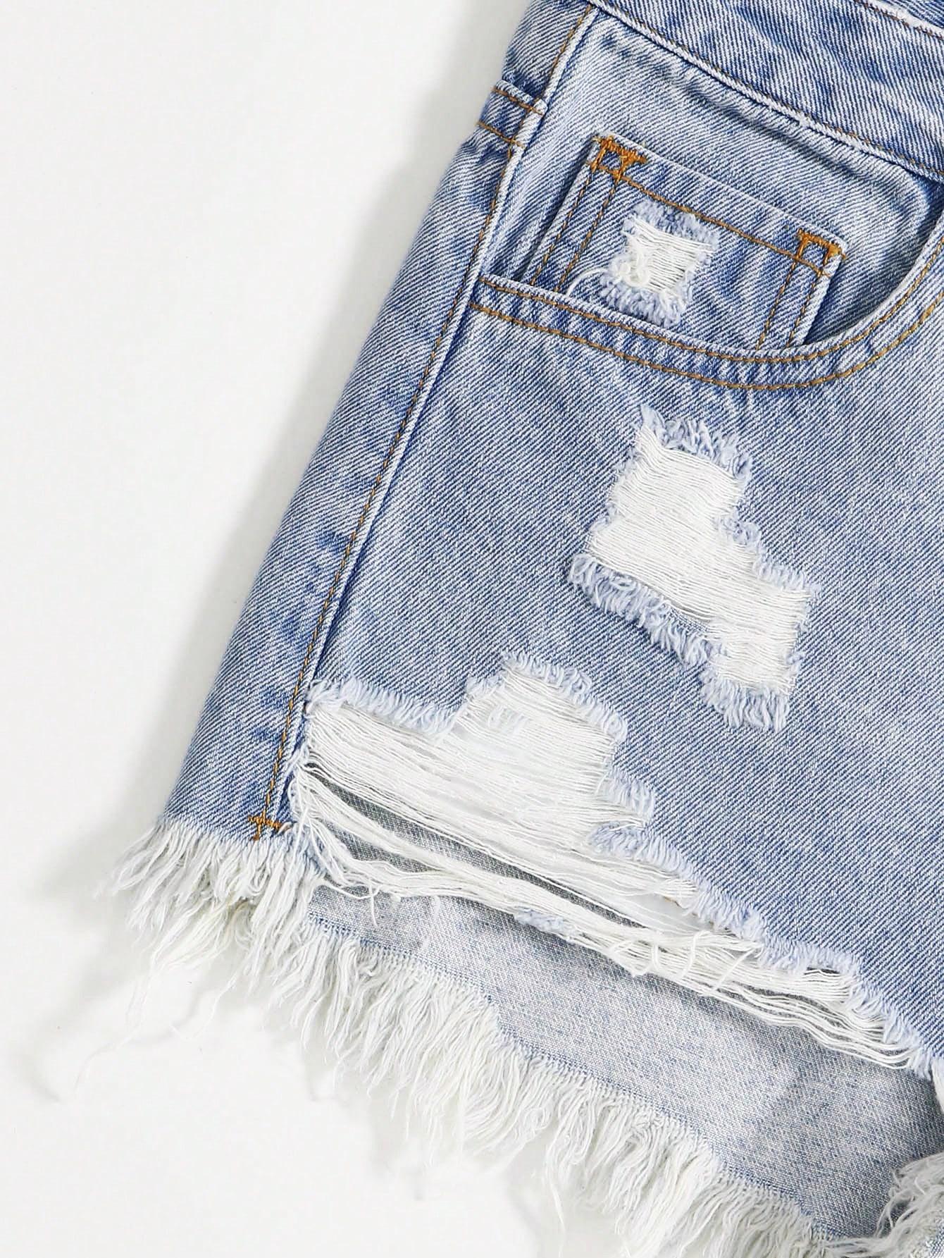 NIEBIESKIE SPODENKI JEANS