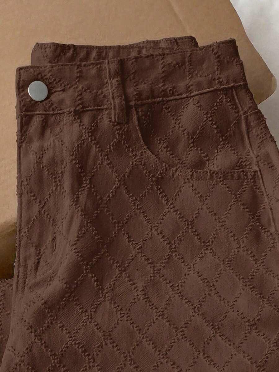 brązowe spodnie jeans