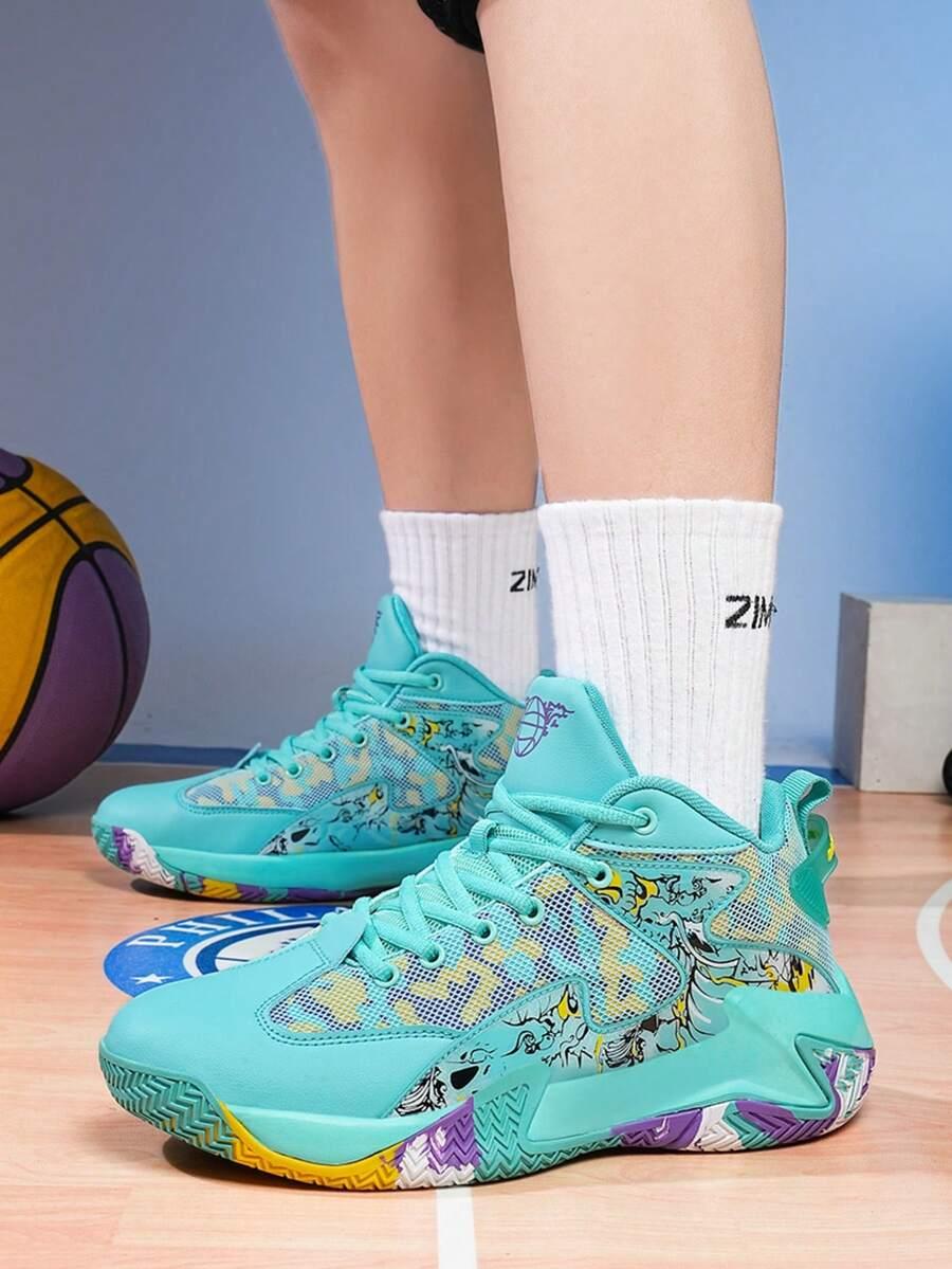 ZIELONE BUTY SPORTOWE NADRUK