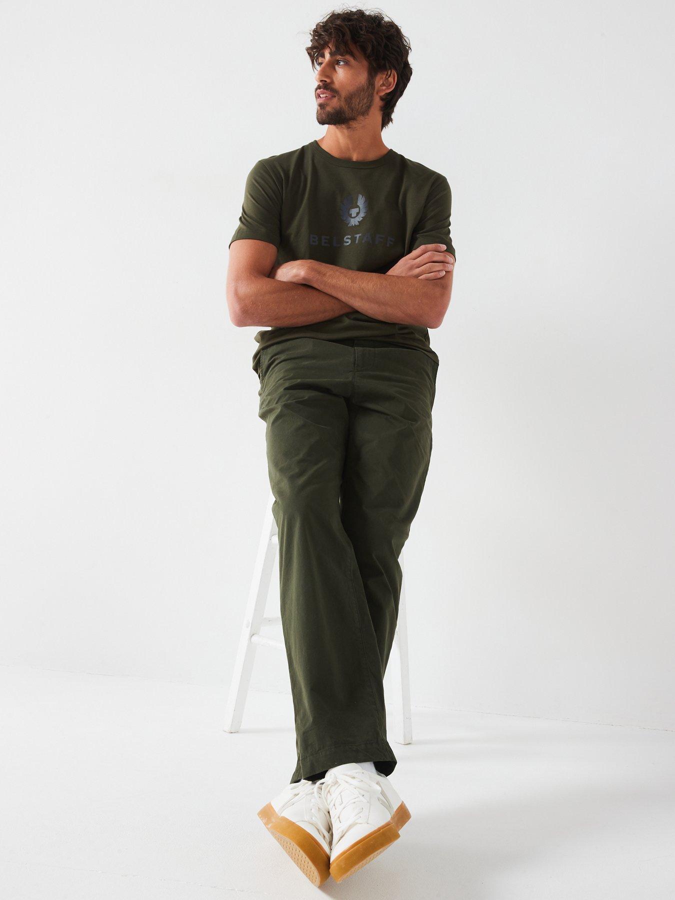 BELSTAFF SPODNIE MĘSKIE CHINO BAWEŁNA 