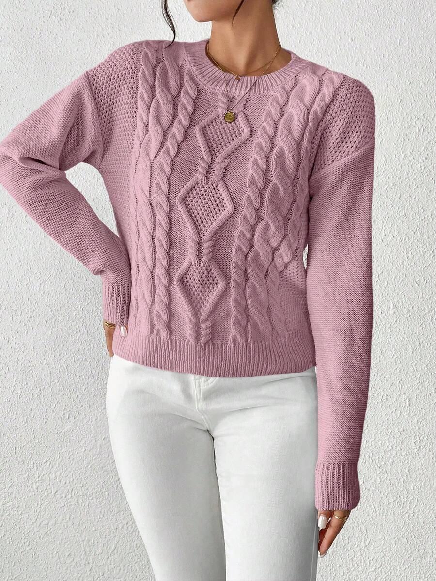 RÓŻOWY SWETER WZÓR