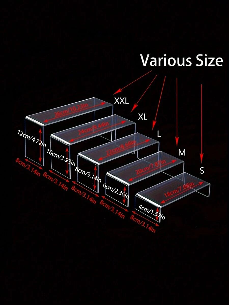bezbarwny stojak 5-pack