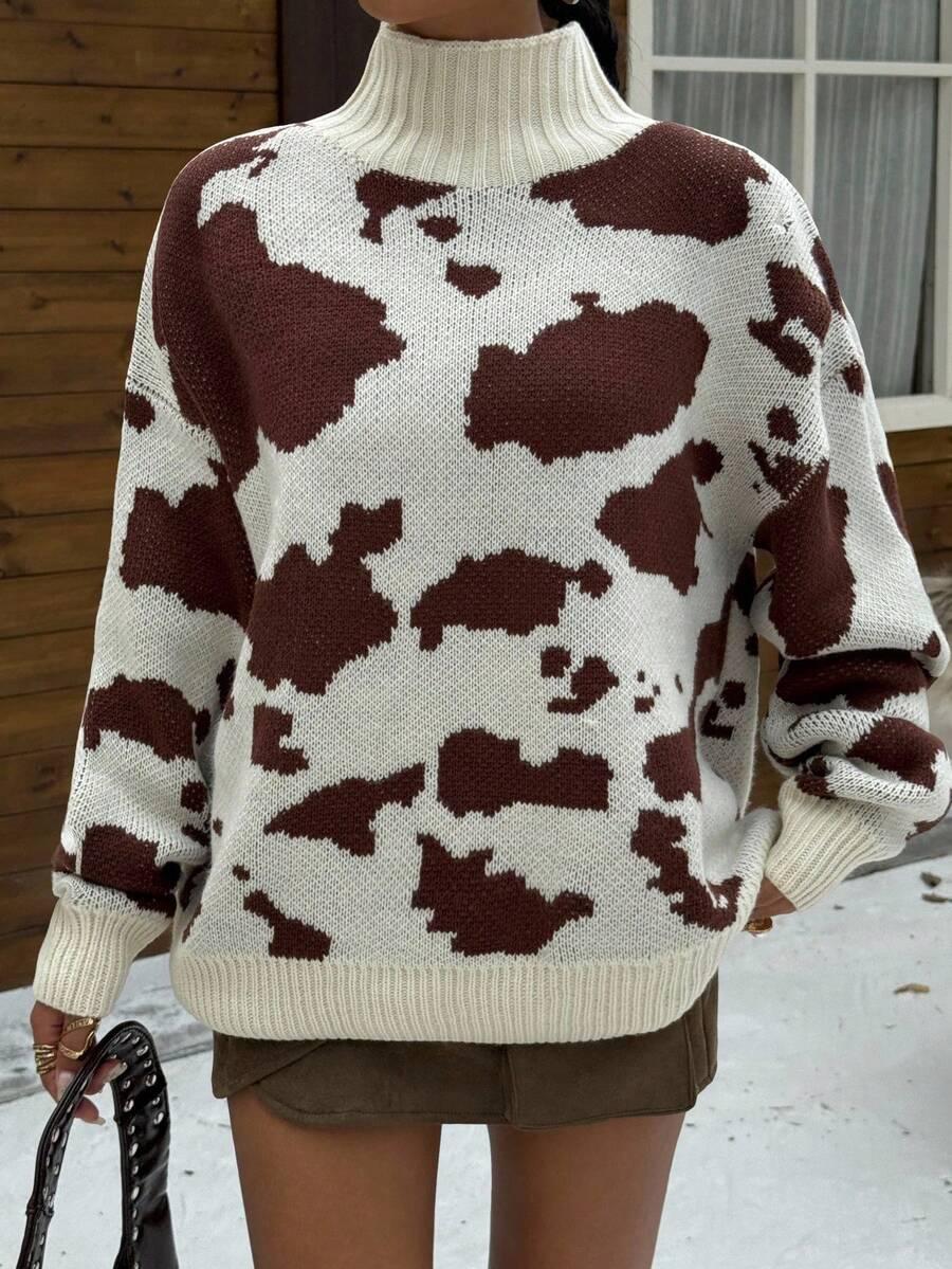 sweter cow print