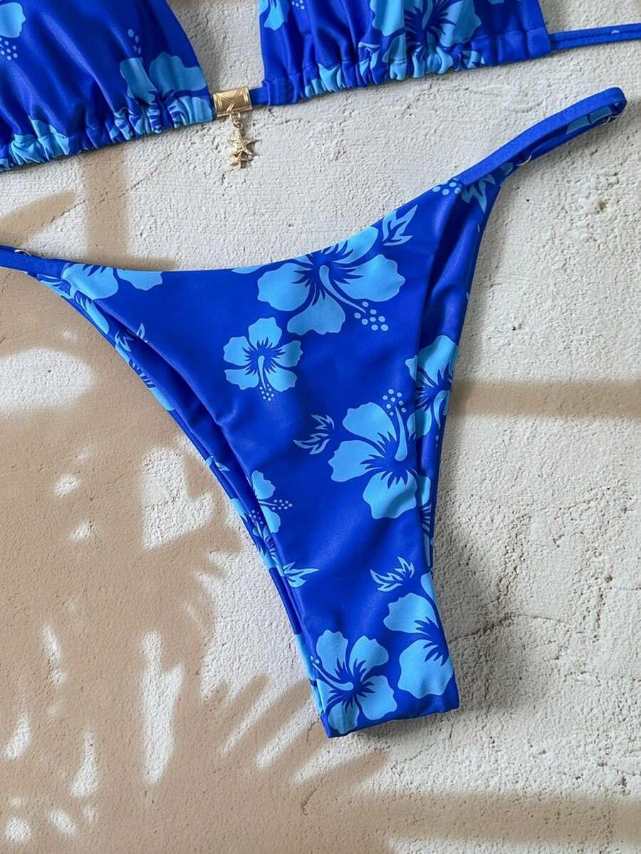 dół od bikini print 