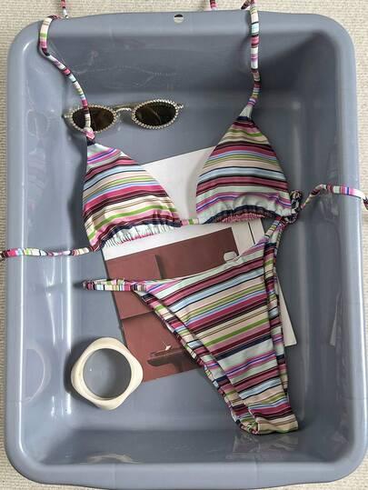 góra od bikini wzór paski