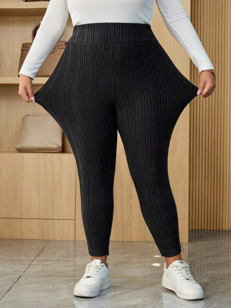 CZARNE LEGGINSY CASUAL