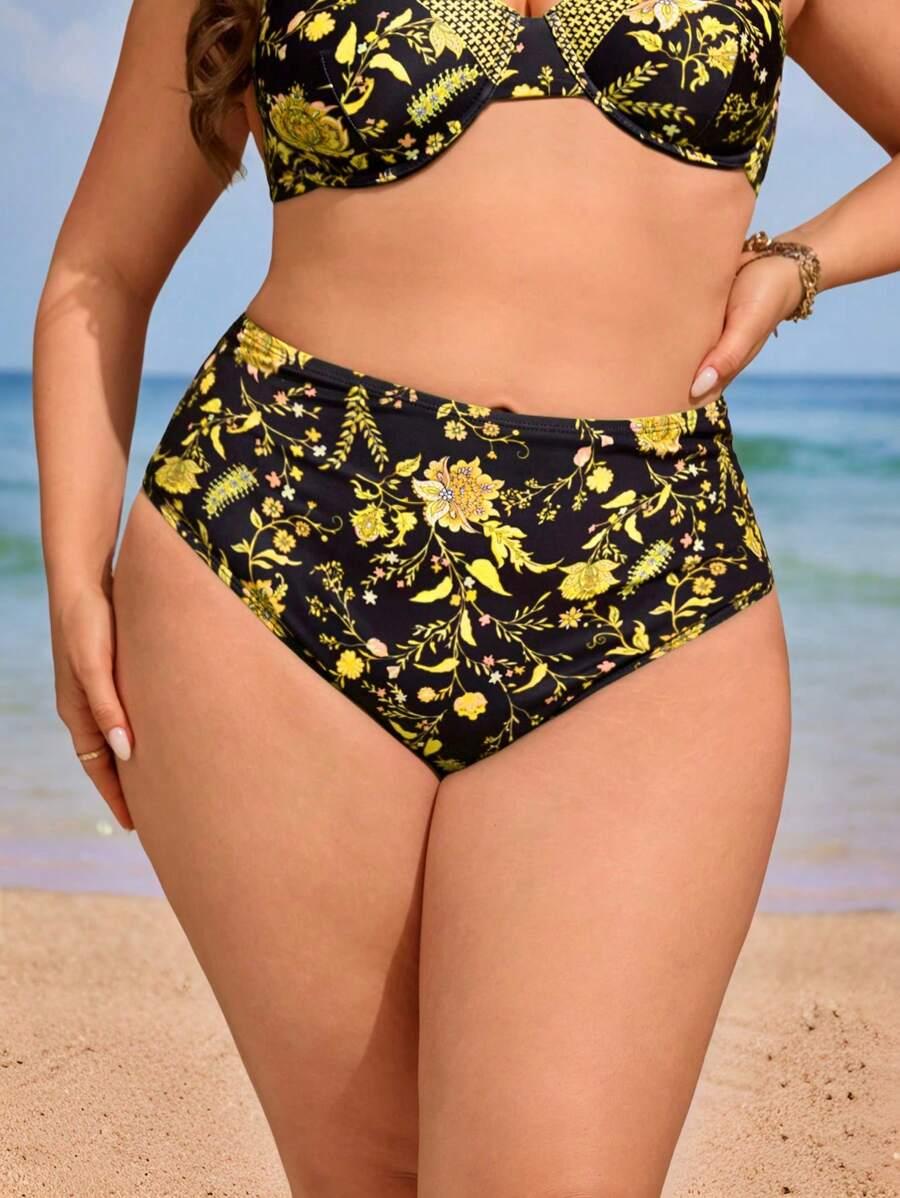 dół od bikini kwiaty
