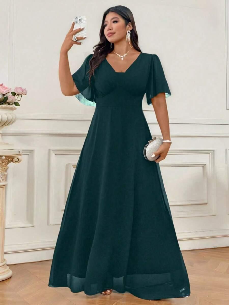 niebieska maxi sukienka