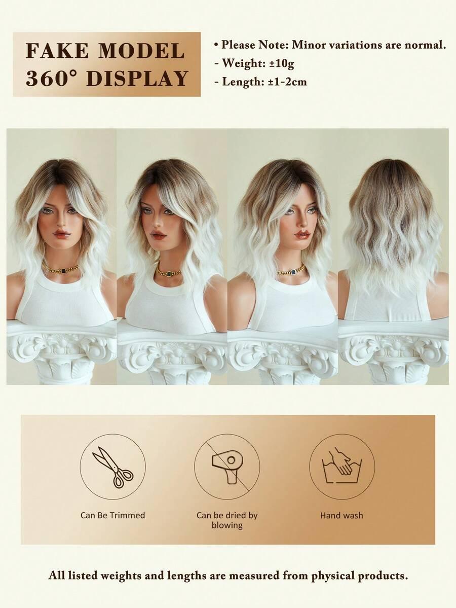 BLOND PERUKA WŁOSY SYNTETYCZNE