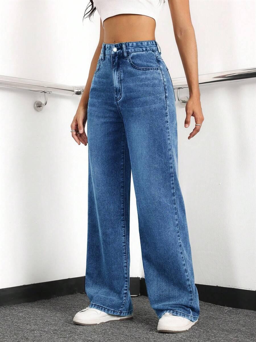NIEBIESKIE SPODNIE JEANS