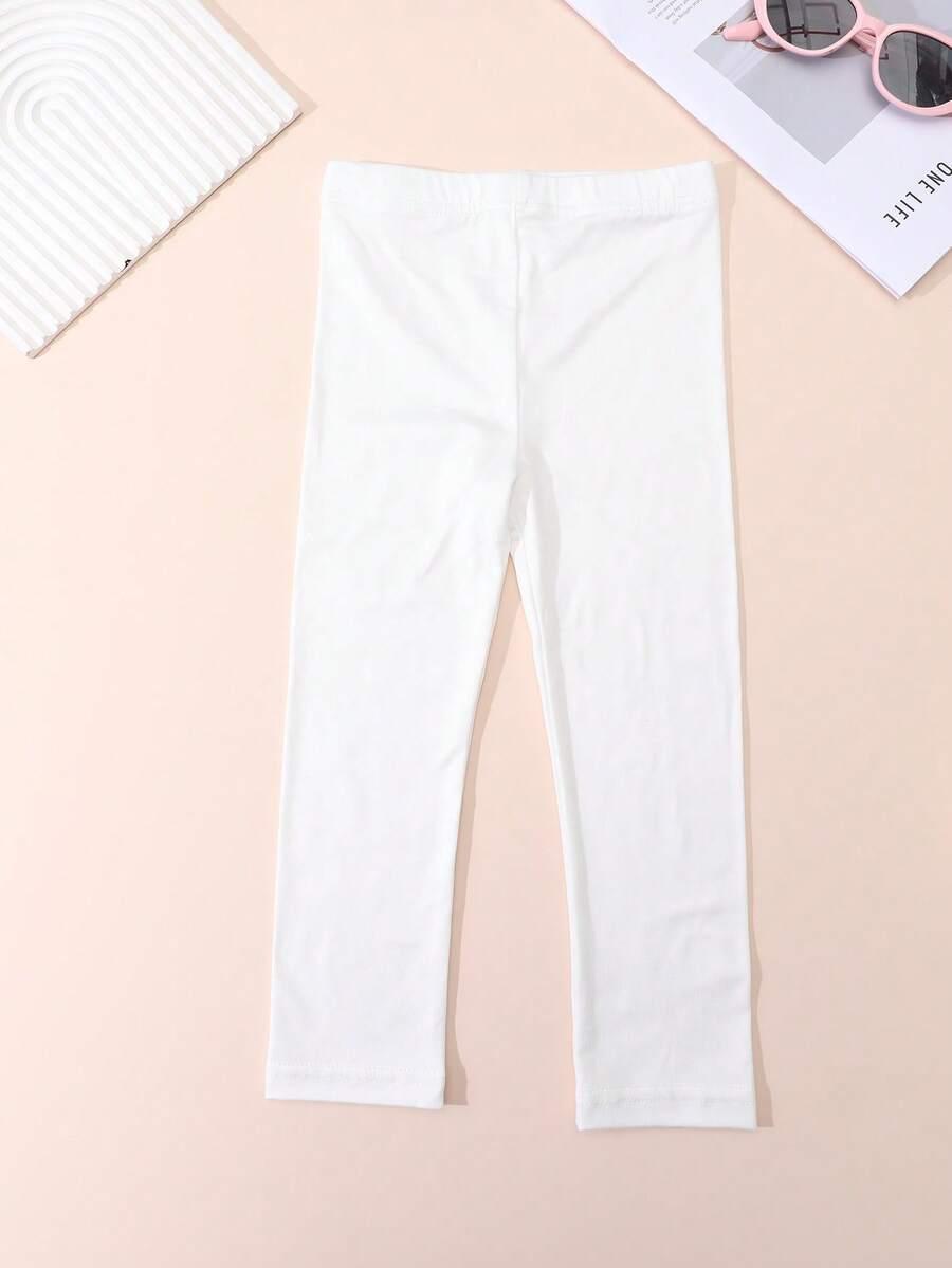 białe legginsy 3-pack