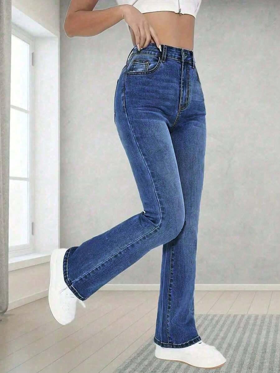 NIEBIESKIE SPODNIE JEANS