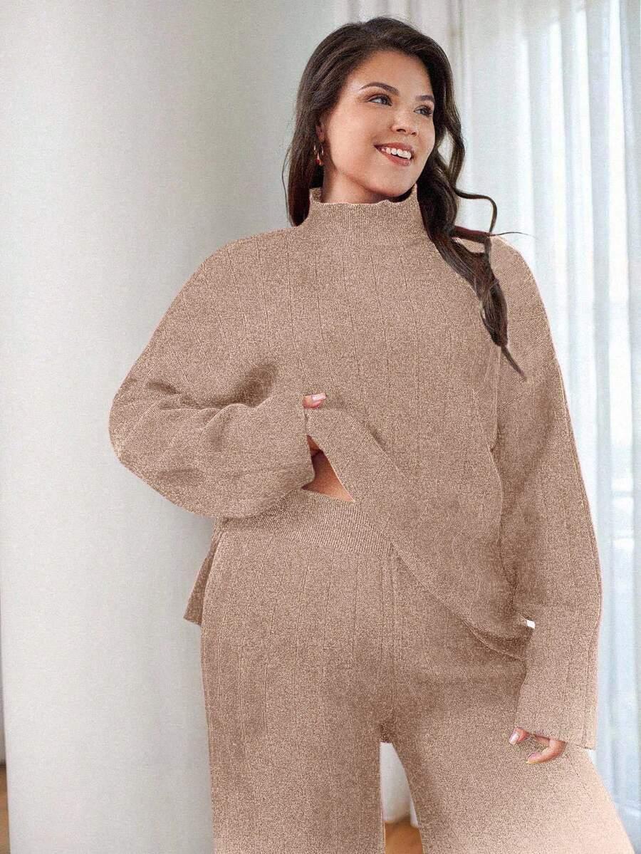 SWETER SPODNIE KOMPLET 