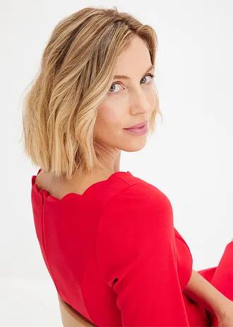  CZERWONA OŁÓWKOWA SUKIENKA