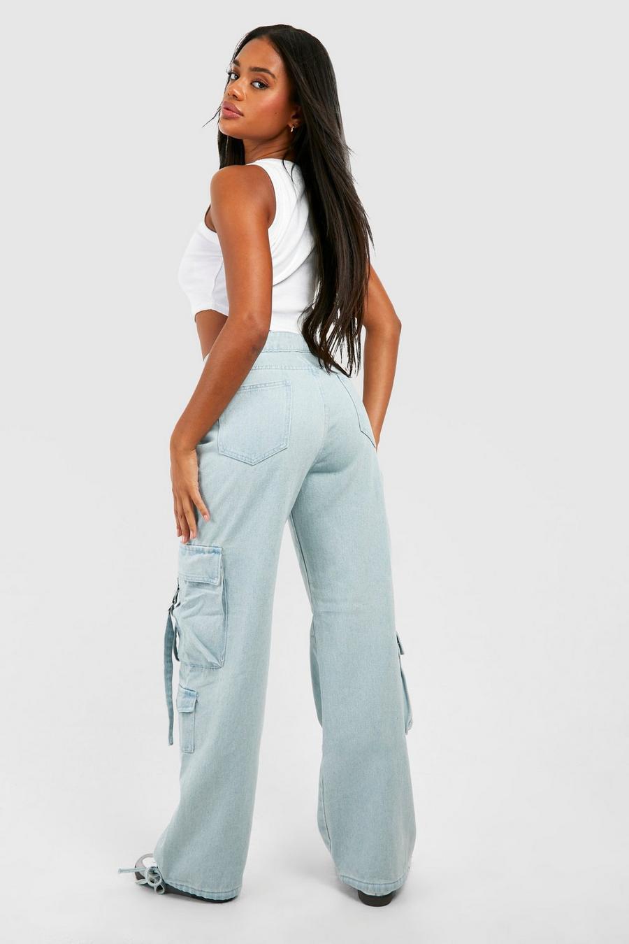 NIEBIESKIE SPODNIE JEANS KIESZENIE