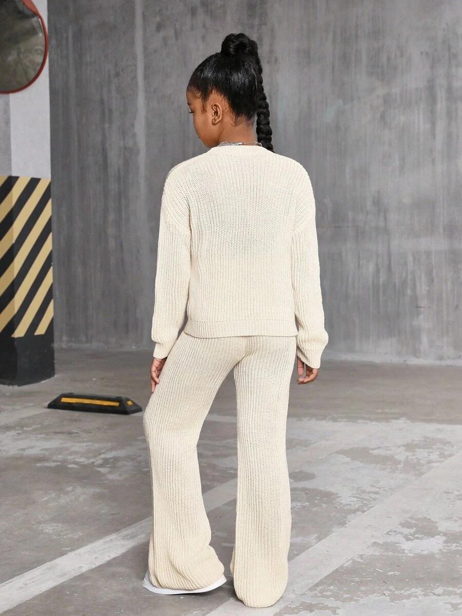 SWETER SPODNIE KOMPLET 