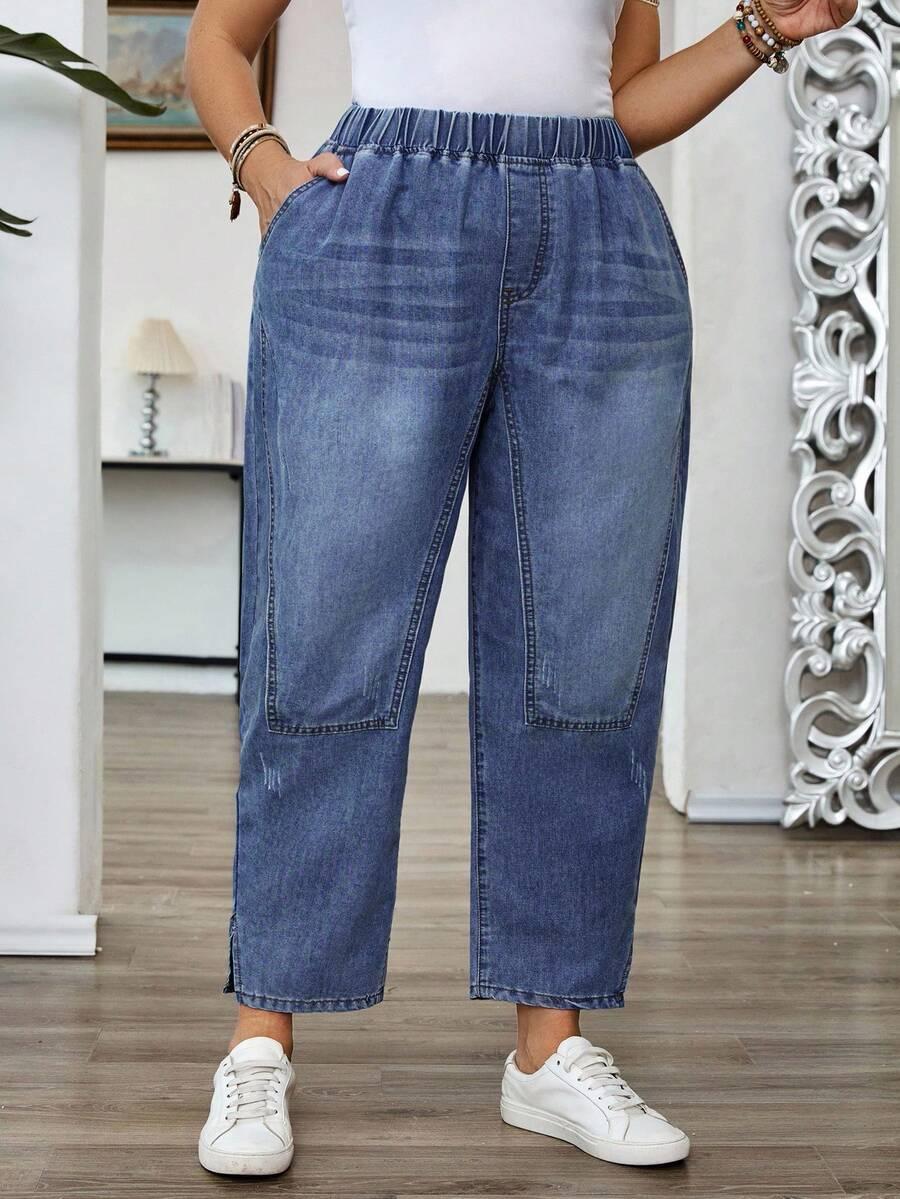 NIEBIESKIE SPODNIE JEANS