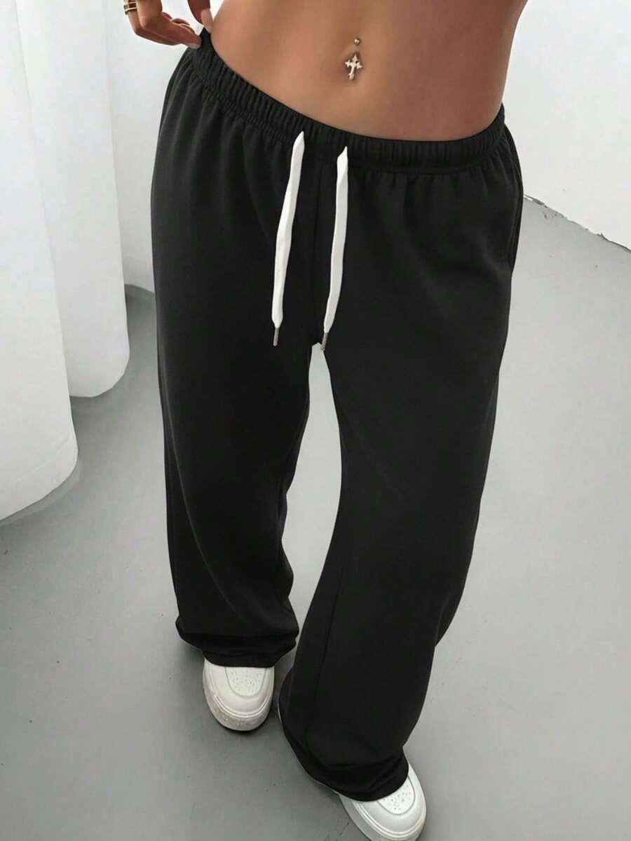 czarne spodnie casual