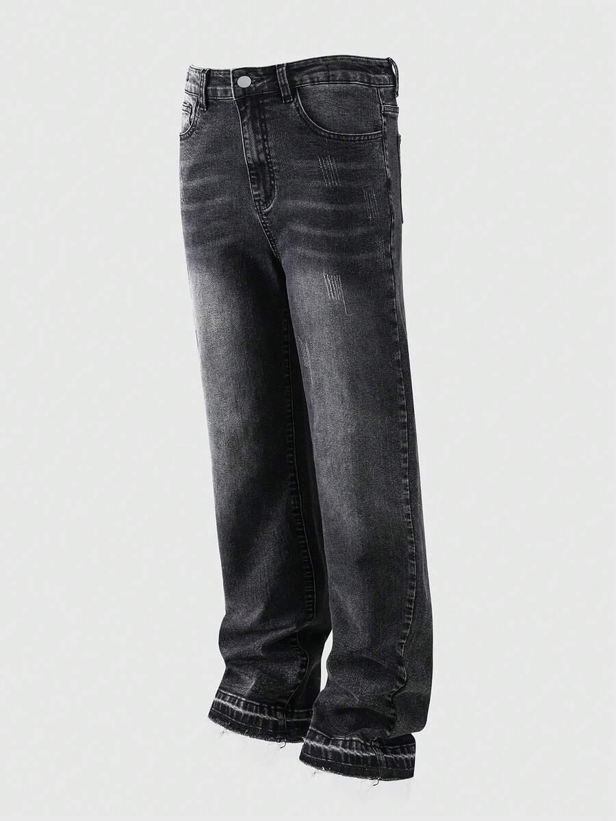 czarne spodnie jeans