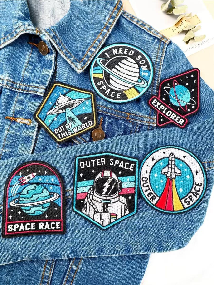 Naszywki kosmos astronauta 6-pack