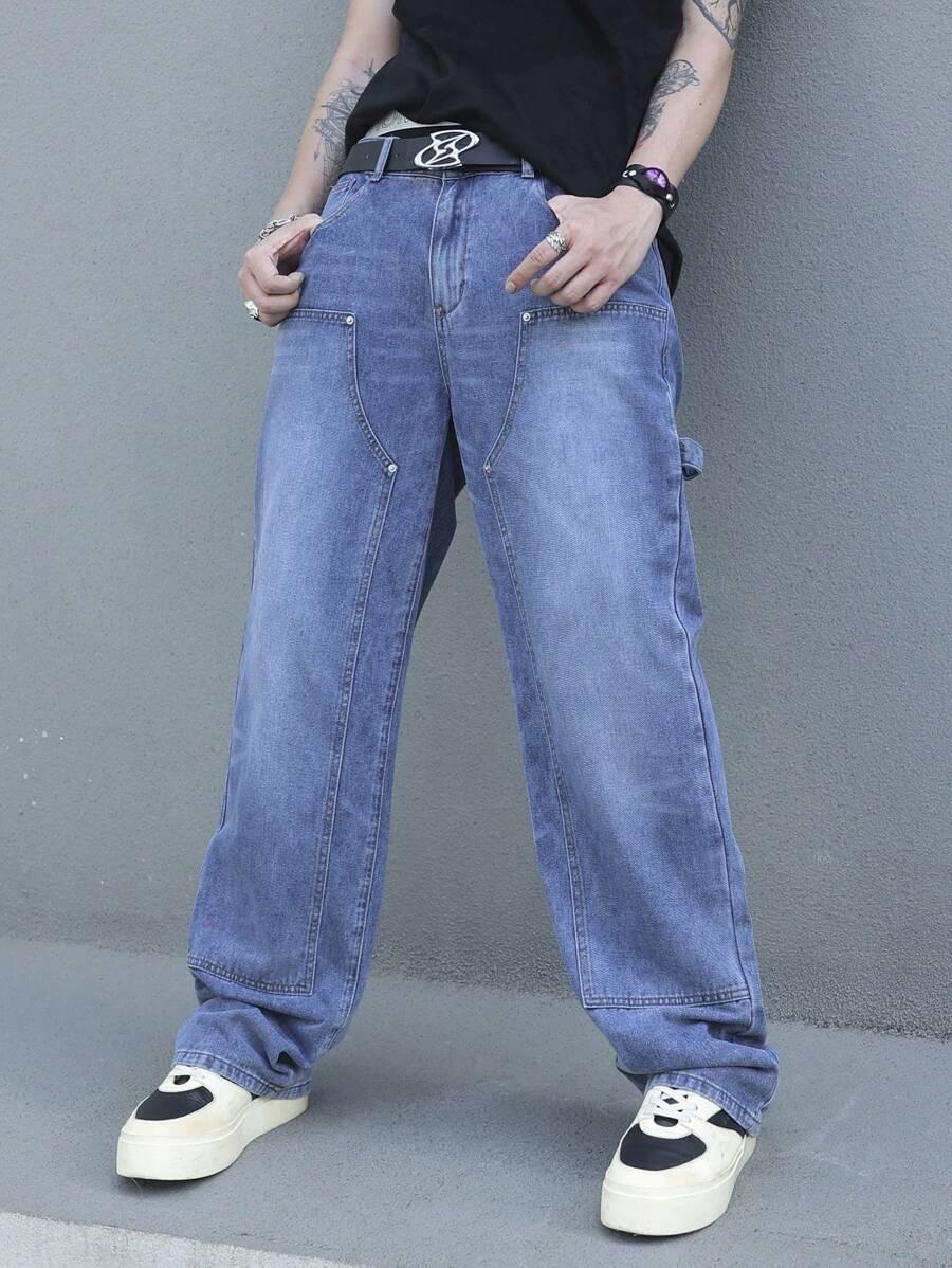 NIEBIESKIE SPODNIE JEANS
