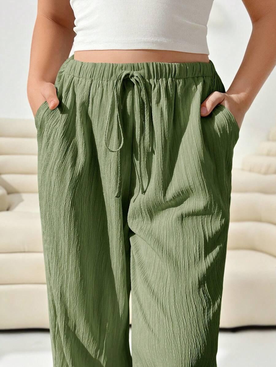 ZIELONE SPODNIE CASUAL 