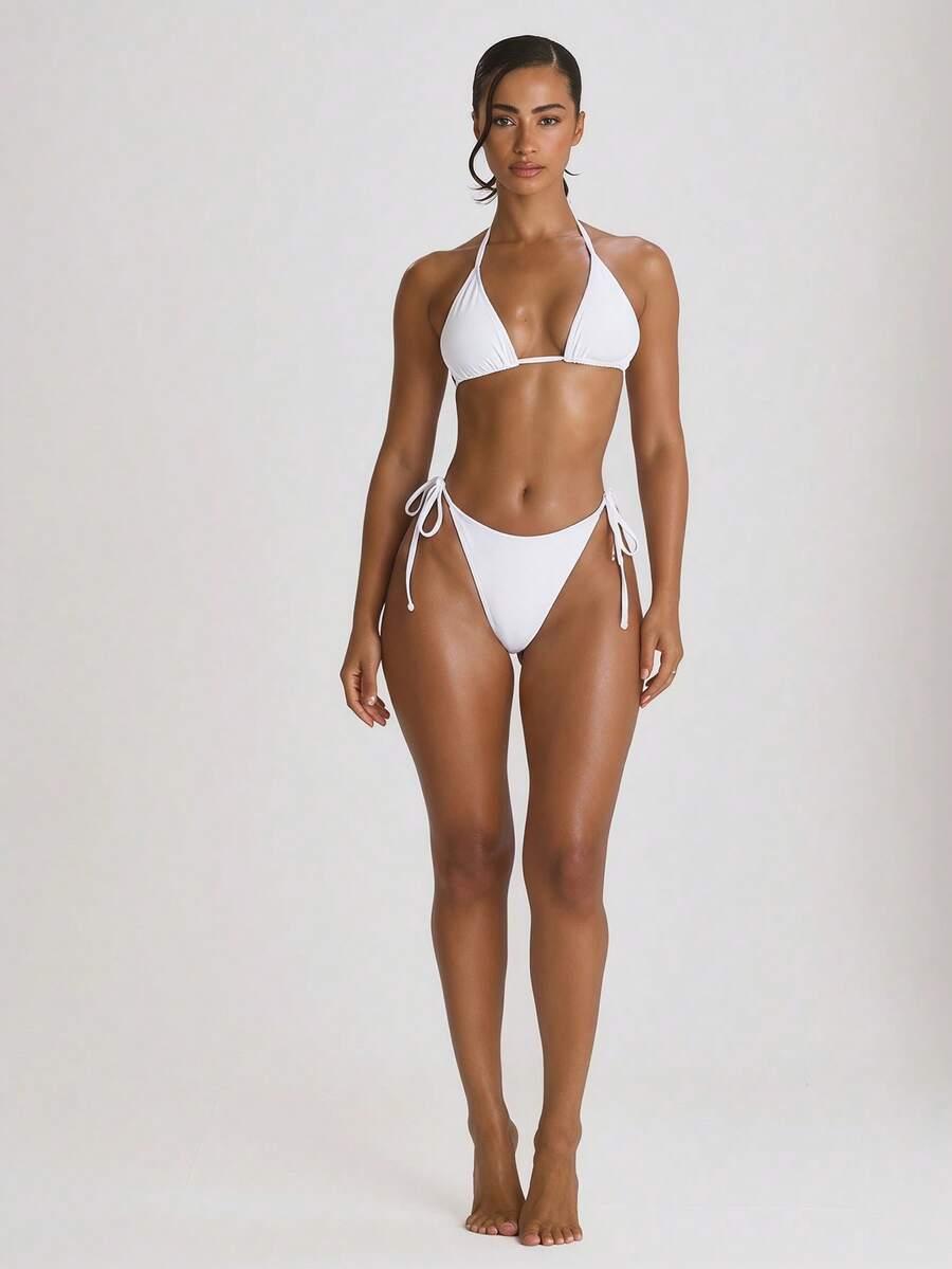 biały dół od bikini