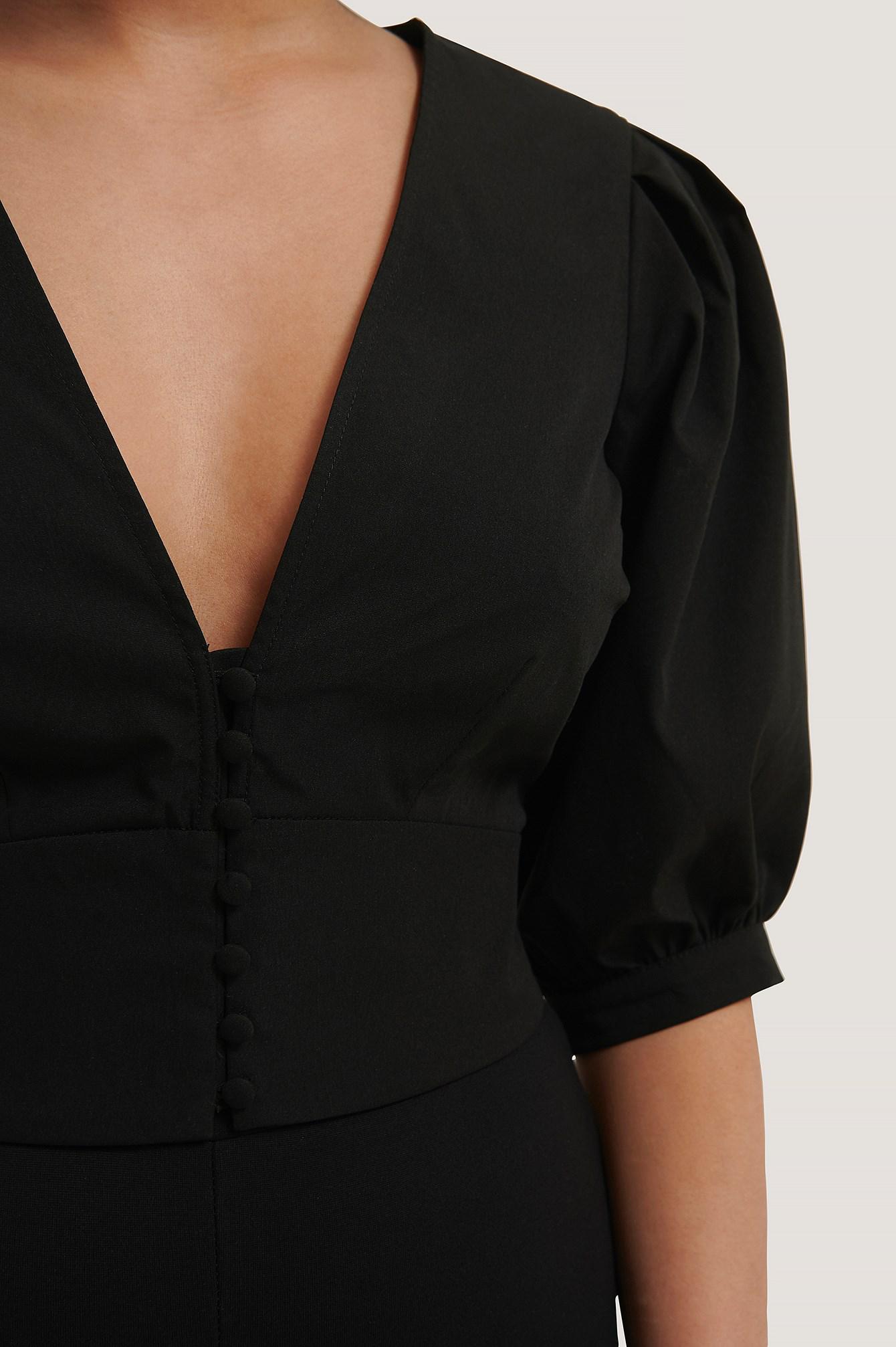 KRÓTKA BLUZKA V--NECK BUFKI