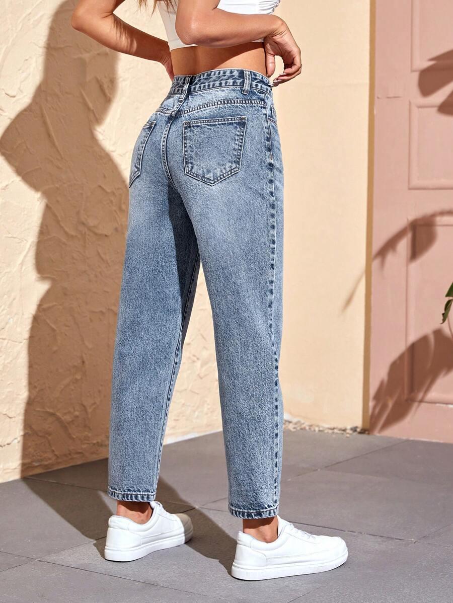NIEBIESKIE SPODNIE JEANS