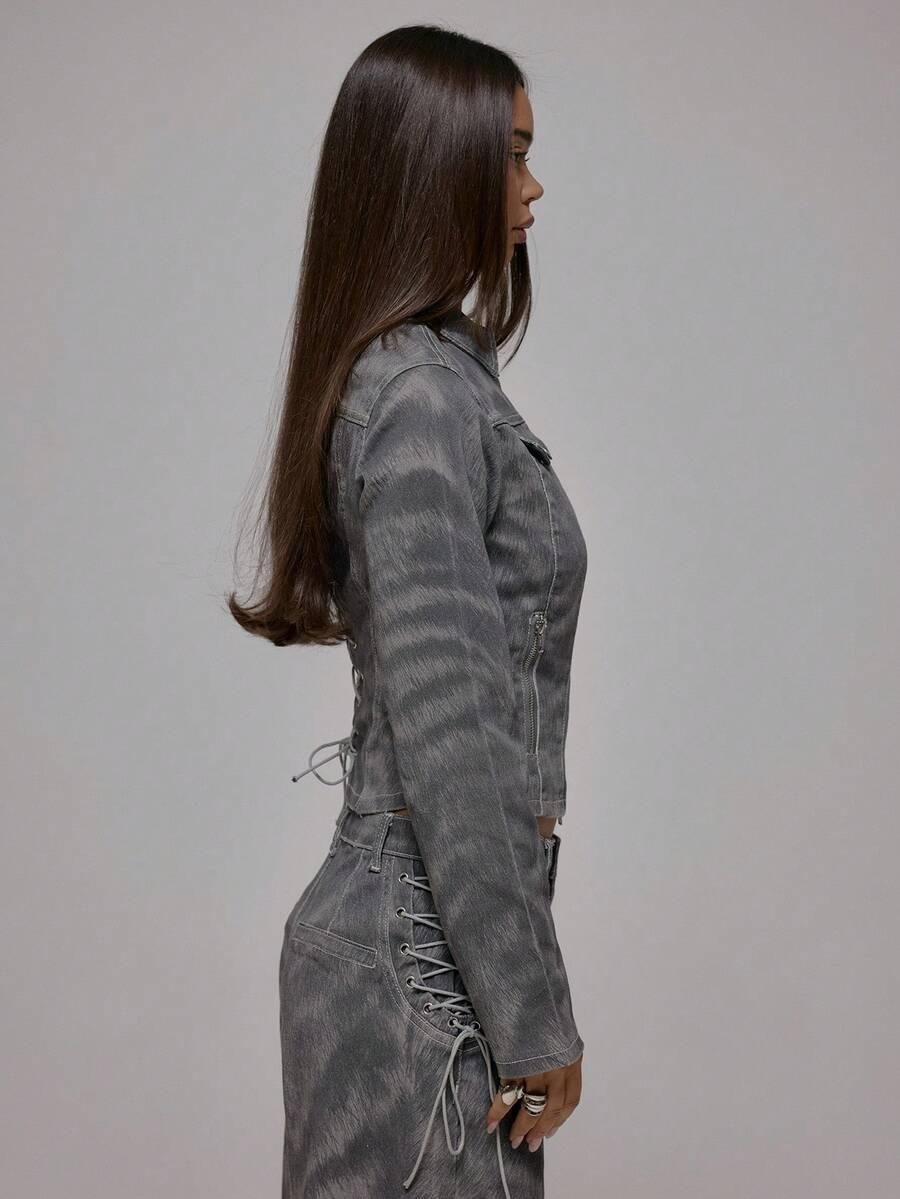 KURTKA JEANS ZAMEK