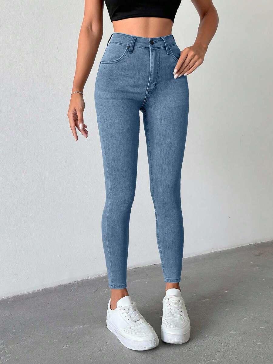 NIEBIEKSIE SPODNIE JEANS