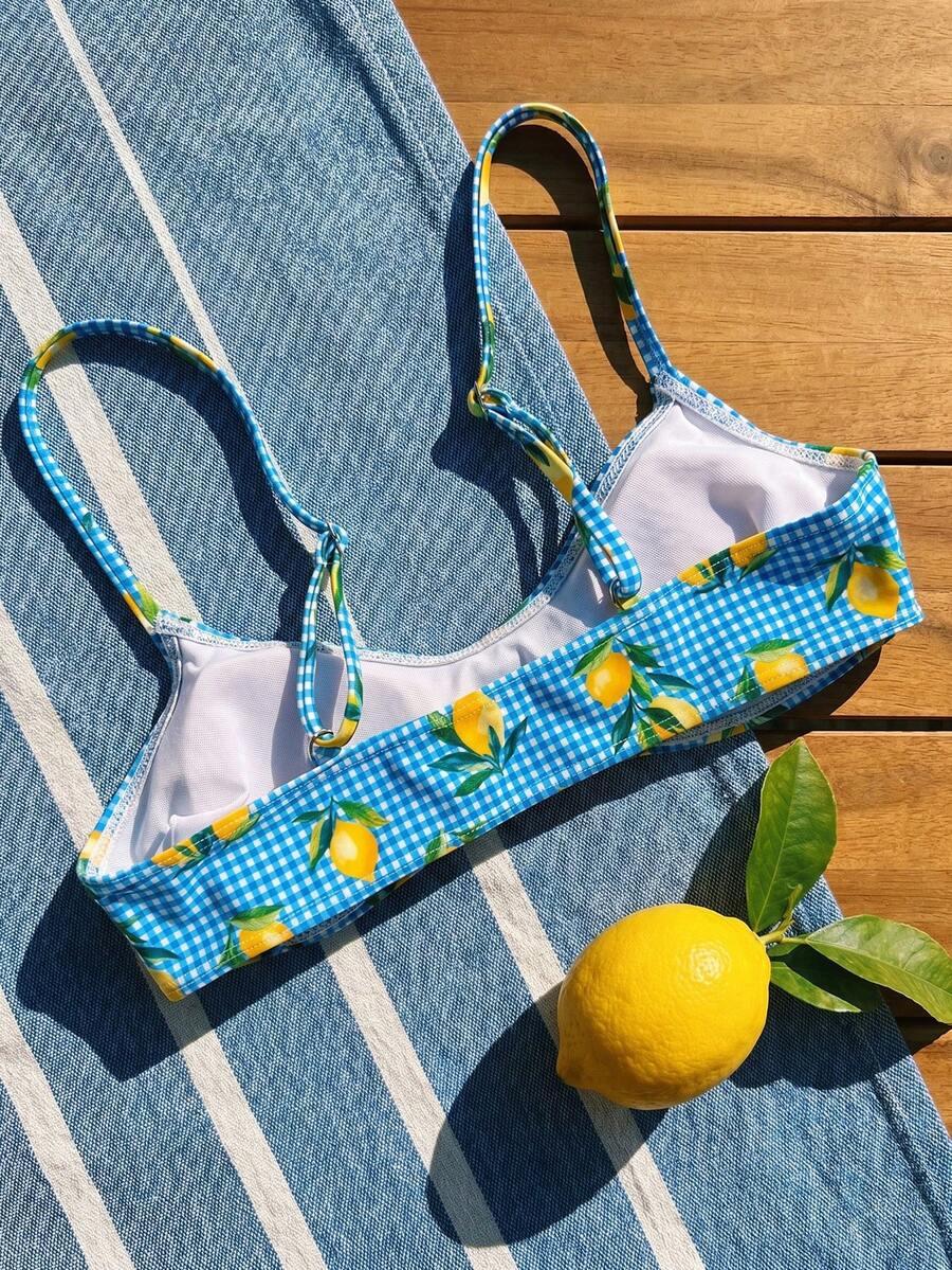góra od bikini wzór cytryny