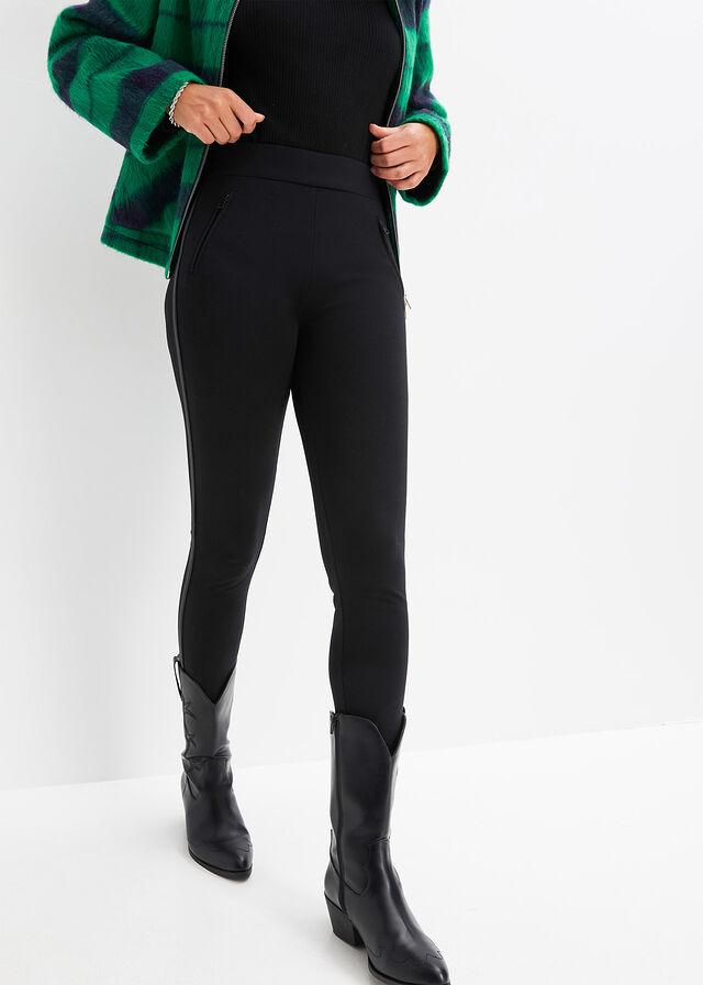 LEGGINSY Z WSTAWKAMI PO BOKACH