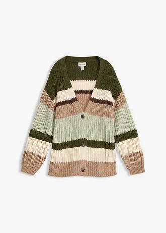 GRUBY SWETER ROZPINANY Z EFEKTEM CIENIOWANIA