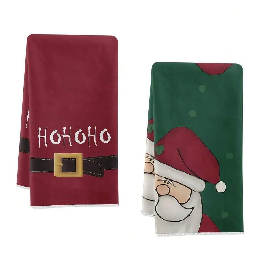 ściereczka ręcznik kuchenny świąteczny wzór mikołaj 2pack