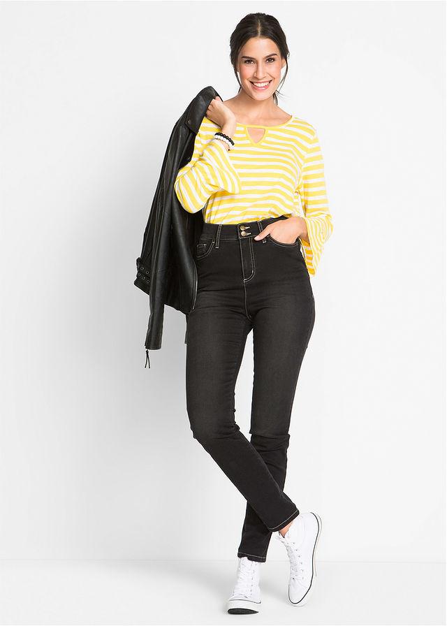 CZARNE SPODNIE JEANS