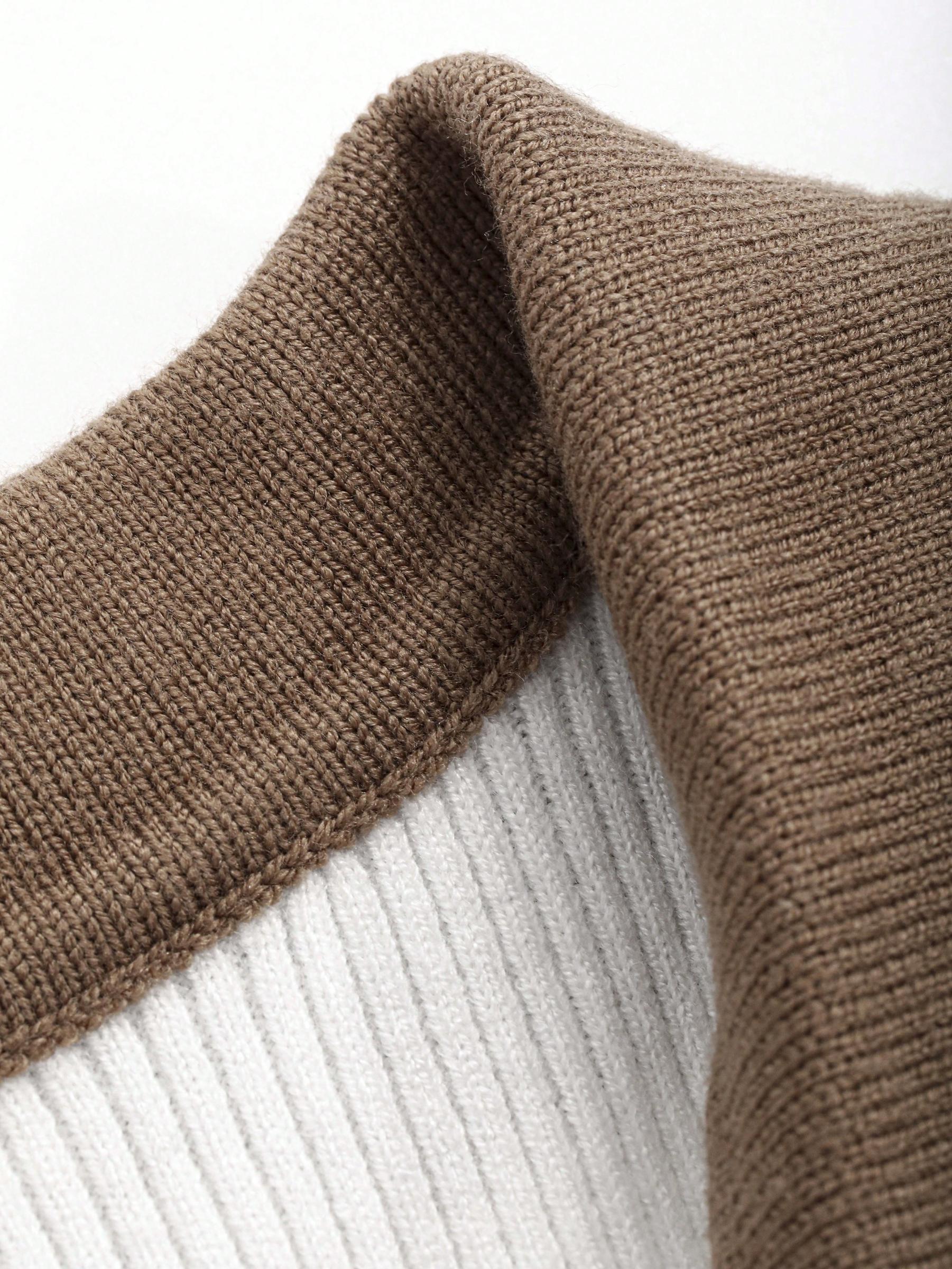 dzianinowy sweter długi rękaw 