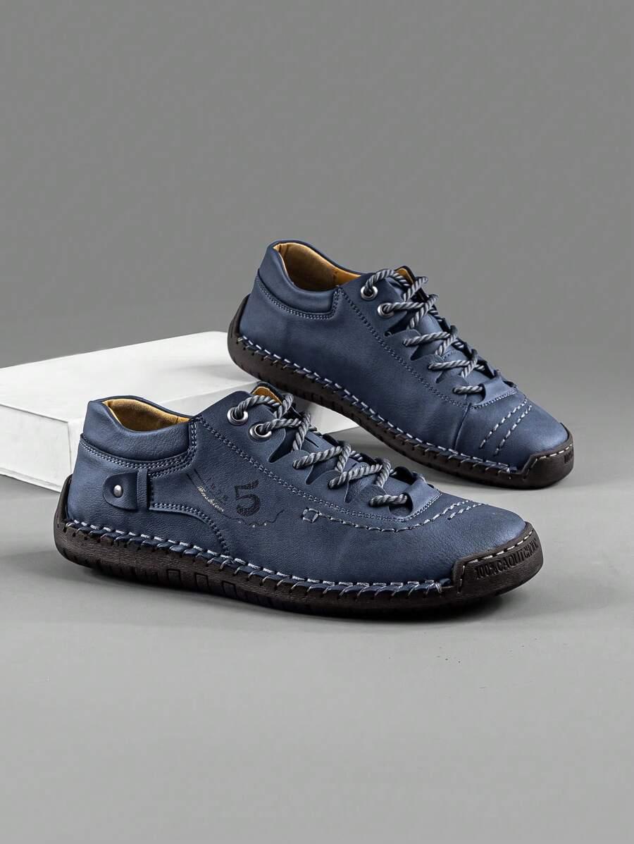 NIEBIESKIE SZNUROWANE BUTY