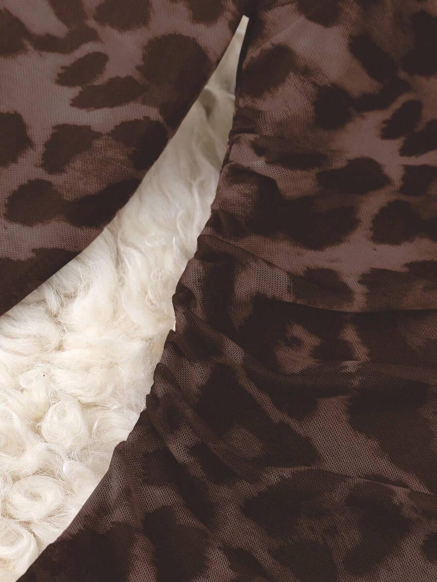 BRĄZOWE BODY LEOPARD PRINT 