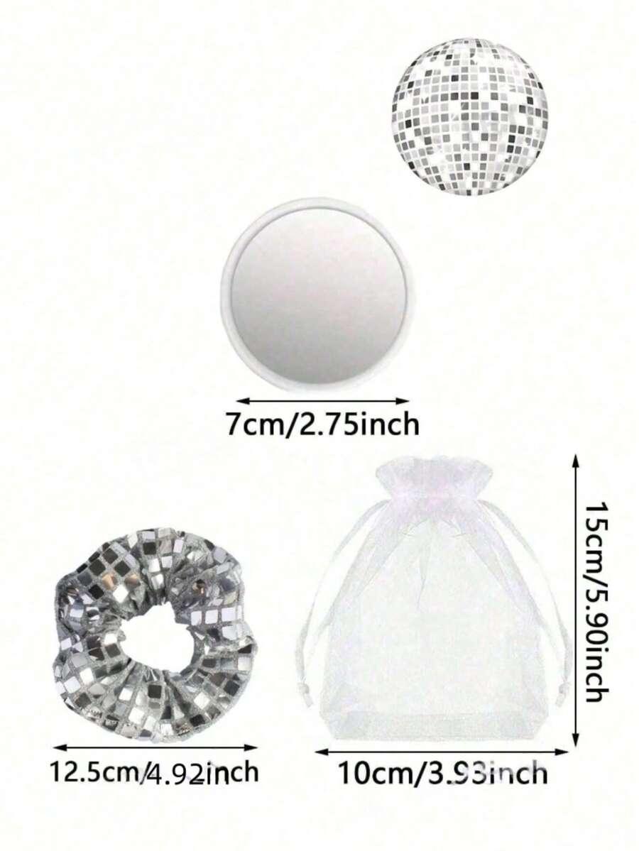 gumka do włosów lusterko worek prezentowy 9-pack