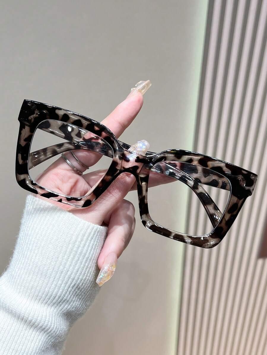 okulary zerówki animal print