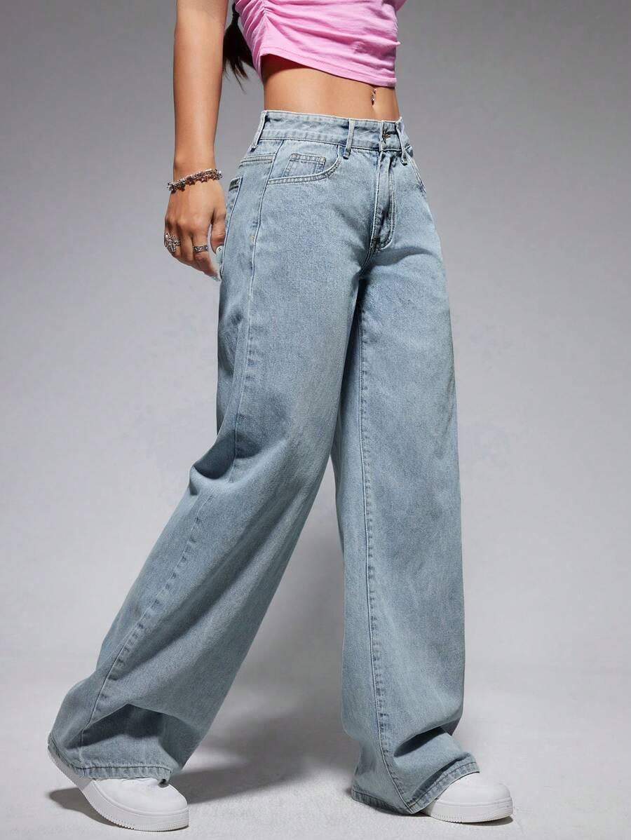NIEBIESKIE SPODNIE JEANS